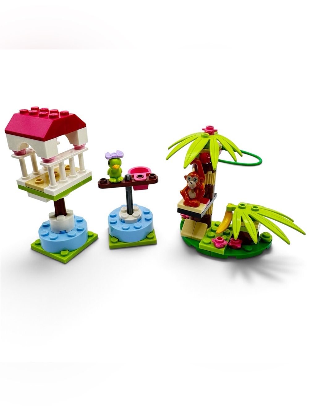 LEGO Friends Lot 41024 Parrot & 41045 Orangutan Banana Tree Sets